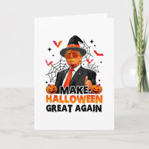 Maak Halloween weer geweldig Grappige Trump Grieze Kaart