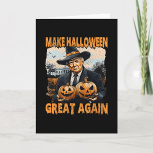 Maak Halloween weer geweldig Grappige Trump Heks J Kaart