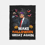 Maak Halloween weer geweldig Grappige Trump Spooky Fleece Deken (Voorkant)