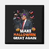 Maak Halloween weer geweldig Grappige Trump Spooky Magneet (Voorkant)