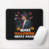 Maak Halloween weer geweldig Grappige Trump Spooky Muismat (Met muis)