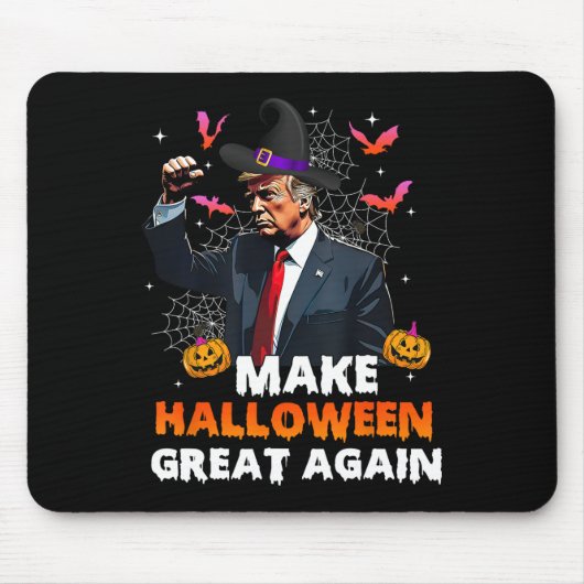Maak Halloween weer geweldig Grappige Trump Spooky Muismat (Voorkant)