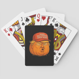 Maak Halloween weer geweldig - grappige Trumpkin-s Pokerkaarten
