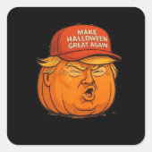 Maak Halloween weer geweldig - grappige Trumpkin-s Vierkante Sticker (Voorkant)