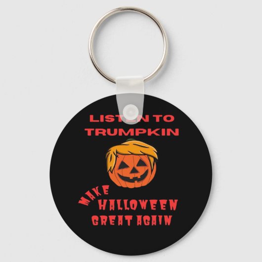 Maak Halloween weer geweldig - Retro Pumpkin Sleutelhanger (Voorkant)