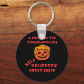 Maak Halloween weer geweldig - Retro Pumpkin Sleutelhanger (Voorkant)
