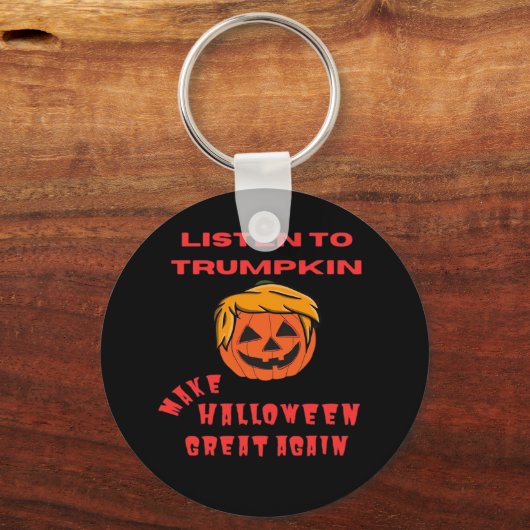 Maak Halloween weer geweldig - Retro Pumpkin Sleutelhanger (Voorkant)
