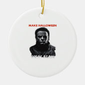 Maak Halloween weer geweldig - Scary Horror Hallow Keramisch Ornament (Voorkant)
