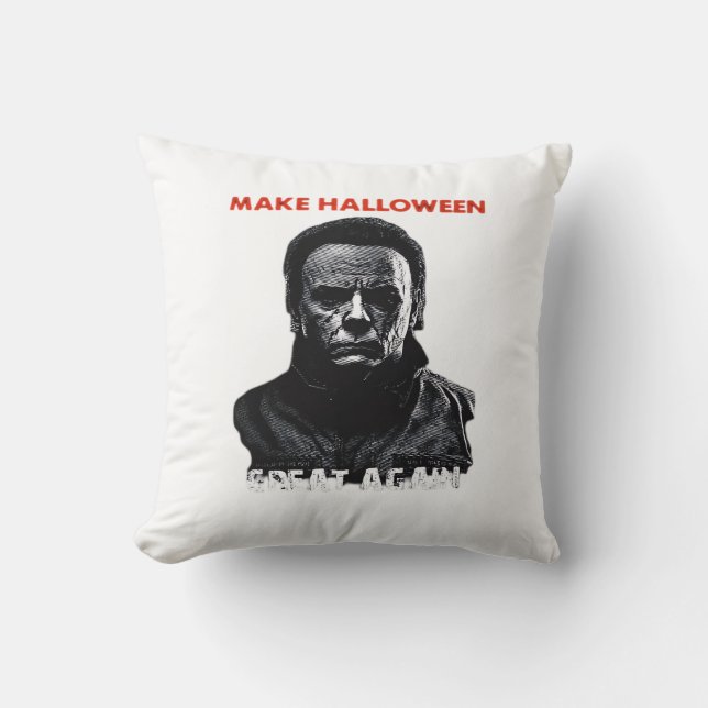 Maak Halloween weer geweldig - Scary Horror Hallow Kussen (Voorkant)