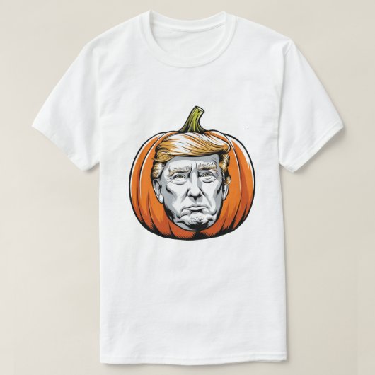 Maak Halloween weer geweldig: Trump Pumpkin T-shirt (Design voorkant)
