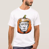 Maak Halloween weer geweldig: Trump Pumpkin T-shirt (Voorkant)