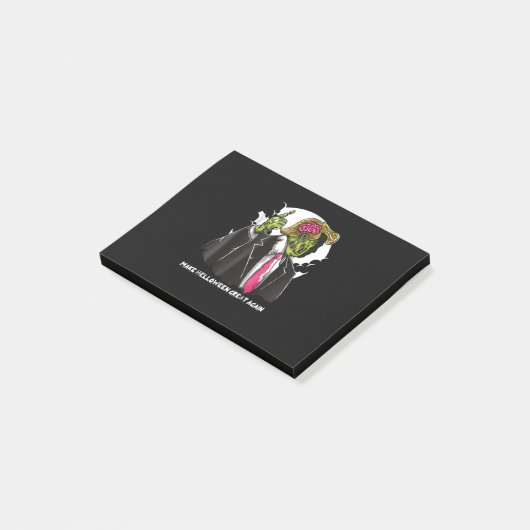 Maak Halloween weer geweldig Trump zombie Hallowen Post-it® Notes (Schuin)