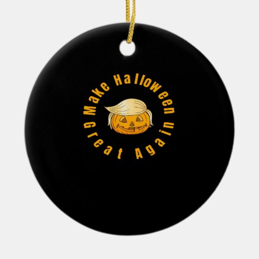 Maak Halloween weer geweldig Trumpkin Classic Keramisch Ornament (Voorkant)