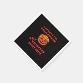 Maak Halloween weer Groot Klassiek – Retro Pompoen Servet (Hoek)