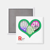 Maak handel liefde niet handel oorlog magneet (Voorkant / Achterkant)