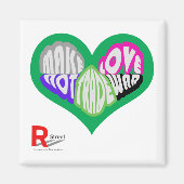 Maak handel liefde niet handel oorlog magneet (Voorkant)