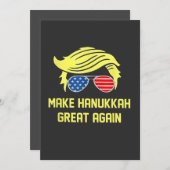 Maak Hanukkah Groot Again Trump Joods  Kaart (Voorkant / Achterkant)