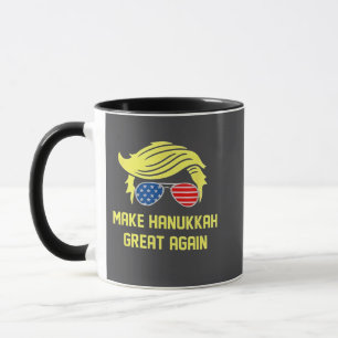 Maak Hanukkah Groot Opnieuw Trump Joods Mok
