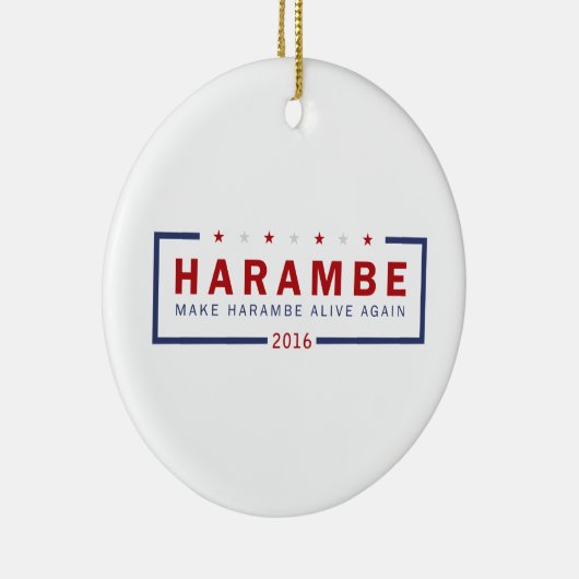 Maak Harambe weer leven Keramisch Ornament (Rechts)