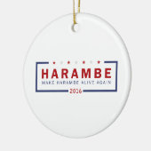 Maak Harambe weer leven Keramisch Ornament (Links)