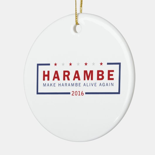 Maak Harambe weer leven Keramisch Ornament (Links)