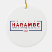 Maak Harambe weer leven Keramisch Ornament (Voorkant)