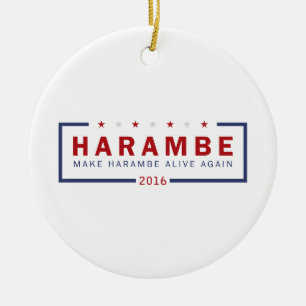 Maak Harambe weer leven Keramisch Ornament