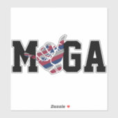 MAAK HAWAII WEER GEWELDIG HIFLAG SHAKA- SPEEL OP M STICKER (Vel)