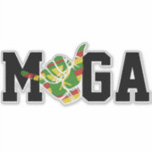 MAAK HAWAII WEER GEWELDIG KANAKA SHAKA- SPEEL OP M STICKER (Voorkant)