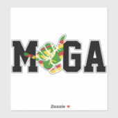 MAAK HAWAII WEER GEWELDIG KANAKA SHAKA- SPEEL OP M STICKER (Vel)