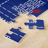 Maak heel eenvoudig in één stap je eigen patroon. legpuzzel (Zijkant)