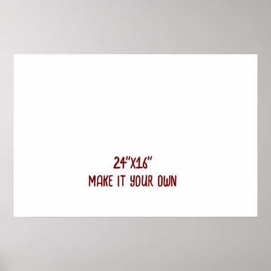 Maak hem van jou 61x40 cm poster (Voorkant)