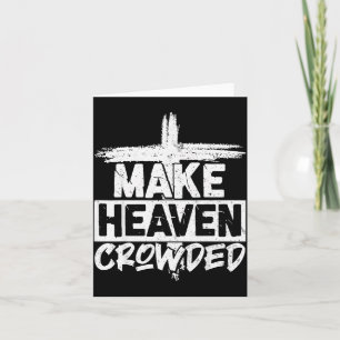 Maak Hemel Gevuld Kruis - Minimalistische Christel Kaart