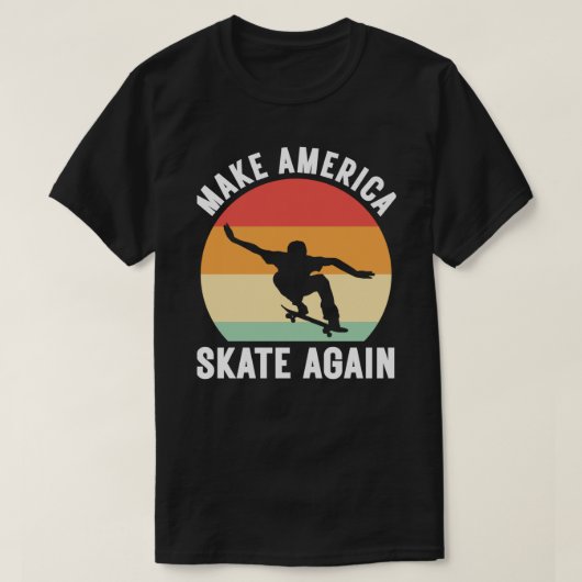 Maak het Amerikaanse schaats weer een klassieke T- T-shirt (Design voorkant)