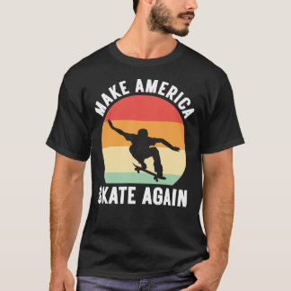 Maak het Amerikaanse schaats weer een klassieke T- T-shirt