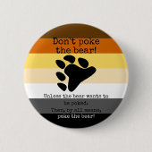Maak het beer niet kapot! ronde button 5,7 cm (Voorkant)