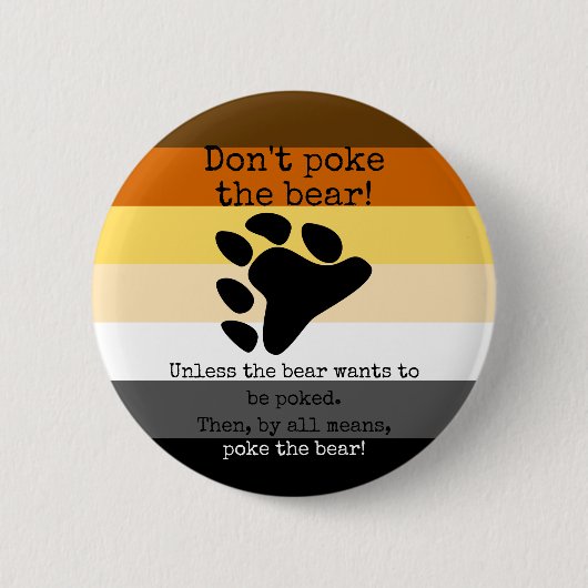 Maak het beer niet kapot! ronde button 5,7 cm (Voorkant)