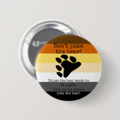 Maak het beer niet kapot! ronde button 5,7 cm (Voorkant /achterkant)