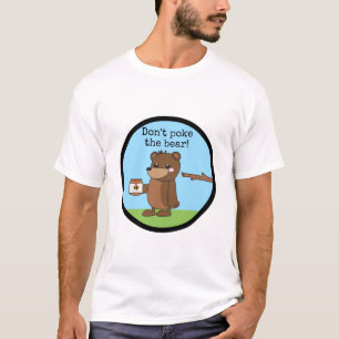 "Maak het beer niet op" Sleepy kawaii beer met hon T-shirt