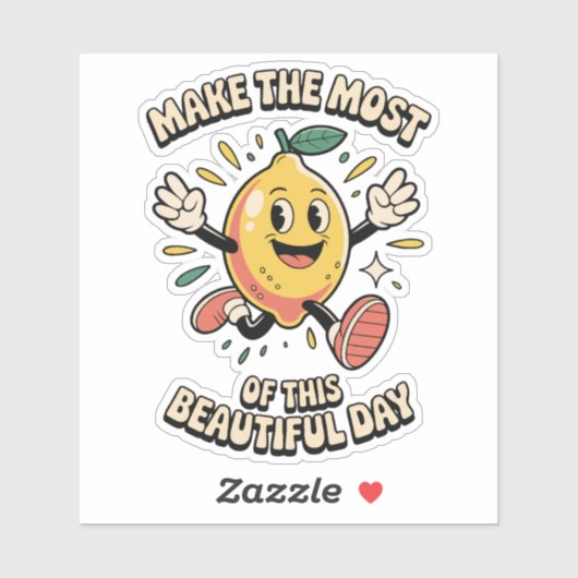 Maak het Beste – Citroen Vinyl Sticker (Vel)