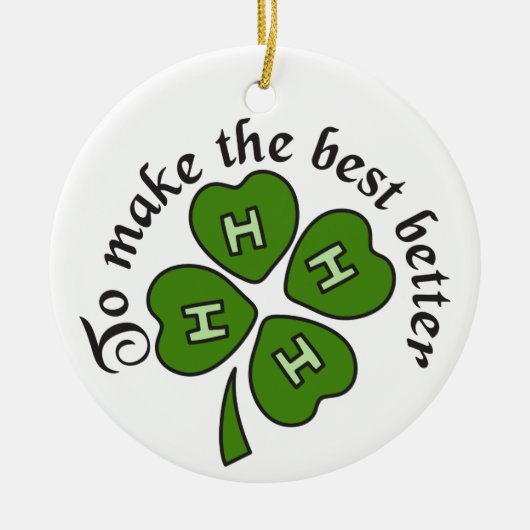 Maak het beste keramisch ornament (Voorkant)