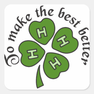 Maak het beste vierkante sticker