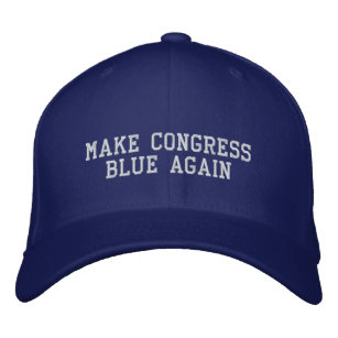 Maak het congres weer blauw wit-democraat geborduurde pet