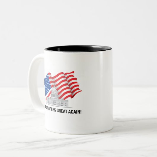 Maak het Congres weer geweldig Mok (Voorkant links)