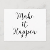 Maak het Cursief Manuscript gebeuren Briefkaart (Voorkant)