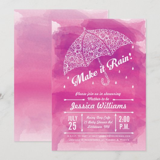 Maak het de Waterverf van de Schoeisel van de Rege Kaart (Voorkant / Achterkant)