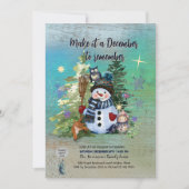 Maak het december om Christmas Blue te onthouden Kaart (Voorkant)