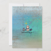 Maak het december om Christmas Blue te onthouden Kaart (Achterkant)