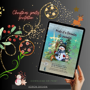 Maak het december om Christmas Blue te onthouden Kaart