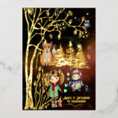 Maak het december om te onthouden Folie uitnodigin Folie Uitnodiging (Voorkant)